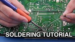 How to Solder - Beginner Guide to Soldering Components on TV Parts