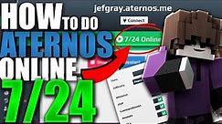 How to Make ATERNOS Server 24/7 ALWAYS ONLINE For FREE ! New METHOD 2022 !