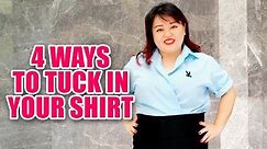 Plus Size Fashion - 4 Creative Ways to TUCK IN Your Shirt