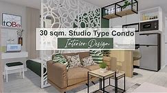 30 sqm. Studio Apartment | MODERN DESIGN | Interior Animation