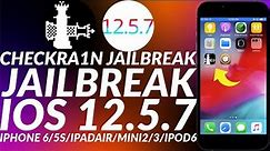 Checkra1n iOS 12.5.7 Jailbreak iPhone6/5S/iPadAir/Mini2/3/iPod6 | Jailbreak 12.5.7 Checkra1n