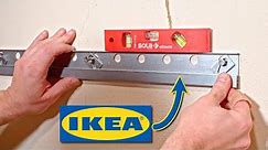 How to Hang IKEA Kitchen Cabinets on the Wall + 3 Tips and Tricks for Uneven Walls (METOD SEKTION)
