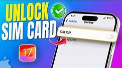 How to Unlock SIM Card on iPhone | Remove SIM Card PIN Lock