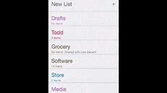 Using the Siri to create, manage, and share grocery lists.