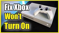 How to Fix Xbox One Won't Turn On (Fast Tutorial)