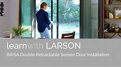 LARSON Brisa Retractable Screen - Double Door Installation