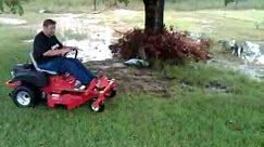 First day with a Z Turn Lawnmower wreck fail (very funny)