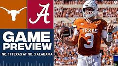 College Football Week 2: No. 11 Texas at No. 3 Alabama FULL GAME PREVIEW I CBS Sports