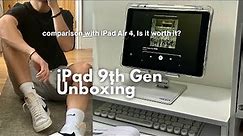 iPad 9th Gen 64GB Unboxing & Review🍎 (side by side comparison with iPad Air 4) | Jett Alejo