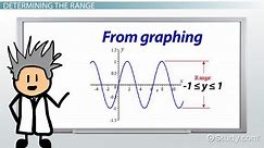 Range in Math | Definition, Graphs & Examples