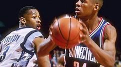 Ray Allen & Allen Iverson battle it out in the 1996 BIG EAST championship! (UConn vs. Georgetown)