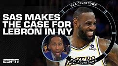 Stephen A. to LeBron James: The ONLY thing LA has over New York is the WEATHER! | NBA Countdown