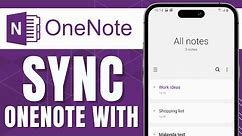 HOW TO SYNC ONENOTE WITH SAMSUNG NOTES