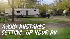 How To Setup Your RV Campsite! RV Newbie.
