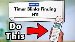 Identify Panasonic Mini Split AC Timer Light Blink Easily | H11 Error