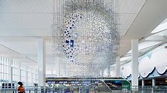 A new airport art installation takes off