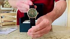 GV2 by GEVRIL Giromondo Series Quartz Green Dial Men's Watch