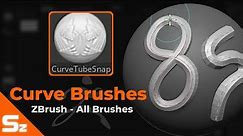 Curve Brushes: ZBrush All Brushes
