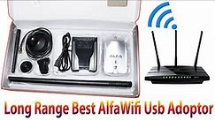 Long Range Alfa Wifi usb Adoptor | Unboxing | 2.4GHz 54Mb Alfa AWUS036NH High Power 2+5dBi Antenna