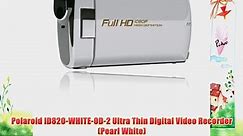 Polaroid ID820-WHITE-OD-2 Ultra Thin Digital Video Recorder (Pearl White)