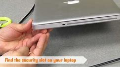 How to use a laptop security cable