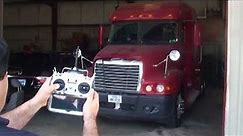 Full remote control 18 wheeler truck accessories test Part 1