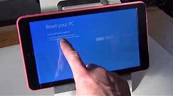 FACTORY RESET EMATIC EWT932PN WINDOWS TABLET w/o the PASSWORD