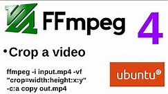 FFMPEG Tutorials - 4 | Crop a video with FFMPEG command