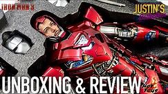 Hot Toys Iron Man Silver Centurion Suit Up Version Iron Man 3 Unboxing & Review