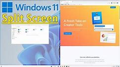 How To Use Split Screen on Windows 11