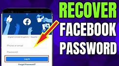 How to Recover Facebook Password Without Email And Phone Number