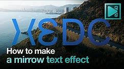 How To Create A Mirror Text Effect in VSDC