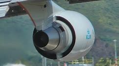 Classic KLM Boeing747 take off St Maarten