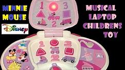 Minnie Mouse Bow Cute Musical Talking Children's Learning Laptop Toy