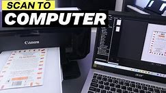 How to Scan To Computer From Canon Print, Print , Save PDF, and Share Scanned Document