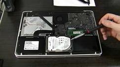 Fix Apple MacBook Pro A1278 Mid 2012 hard drive cable - flashing question mark folder, HDD missing