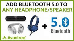 How to Add Bluetooth to Headphones? How to Turn Wired Speakers Wireless? - Avantree AS70