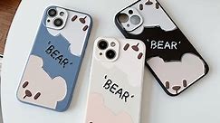 Cute Bear Couples Matching Soft Compatible with iPhone Case