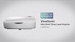 ViewSonic LS832WU | Ultra Short Throw Laser Projector | Luminous Superior Series