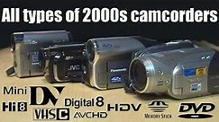All types of 2000s camcorders explained