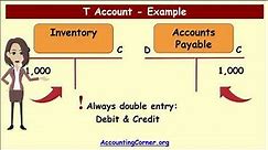 T - Accounts - Explanation and example