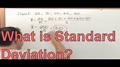 What is Standard Deviation? Probability and Statistics - Standard Deviation Formula & Calculation
