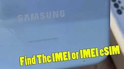Samsung Galaxy A13: How to Find The IMEI or IMEI eSIM