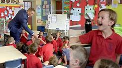 John Cena surprises excited primary school kids!!!