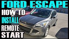 HOW TO INSTALL REMOTE START - FORD ESCAPE