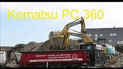 Excavator Komatsu PC 360 load truck