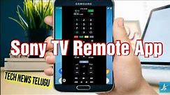 Sony TV Remote App | Sony TV Smart Remote App | Remote Control App For Sony TV