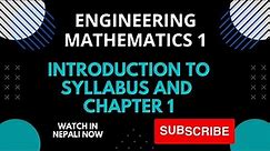 Engineering Math 1 ||engineering mathematics introduction