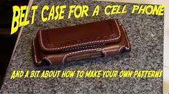 Making a cell phone belt case