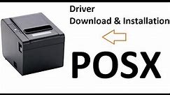 How to Download & Install Posx 891 Receipt Thermal Mini Printer Driver